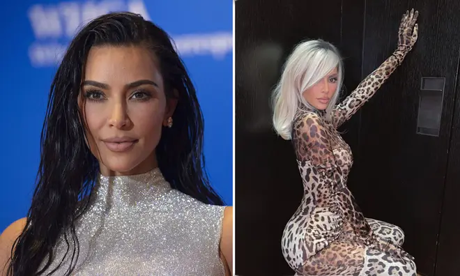Kim Kardashian showed fans her natural hair