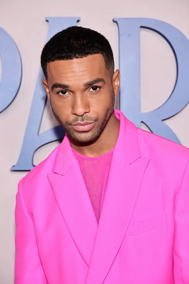 Lucien Laviscount on the Emily in Paris red carpet