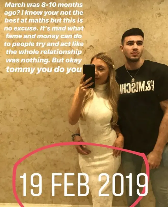 Millie proved her and Tommy were still together in February 2019