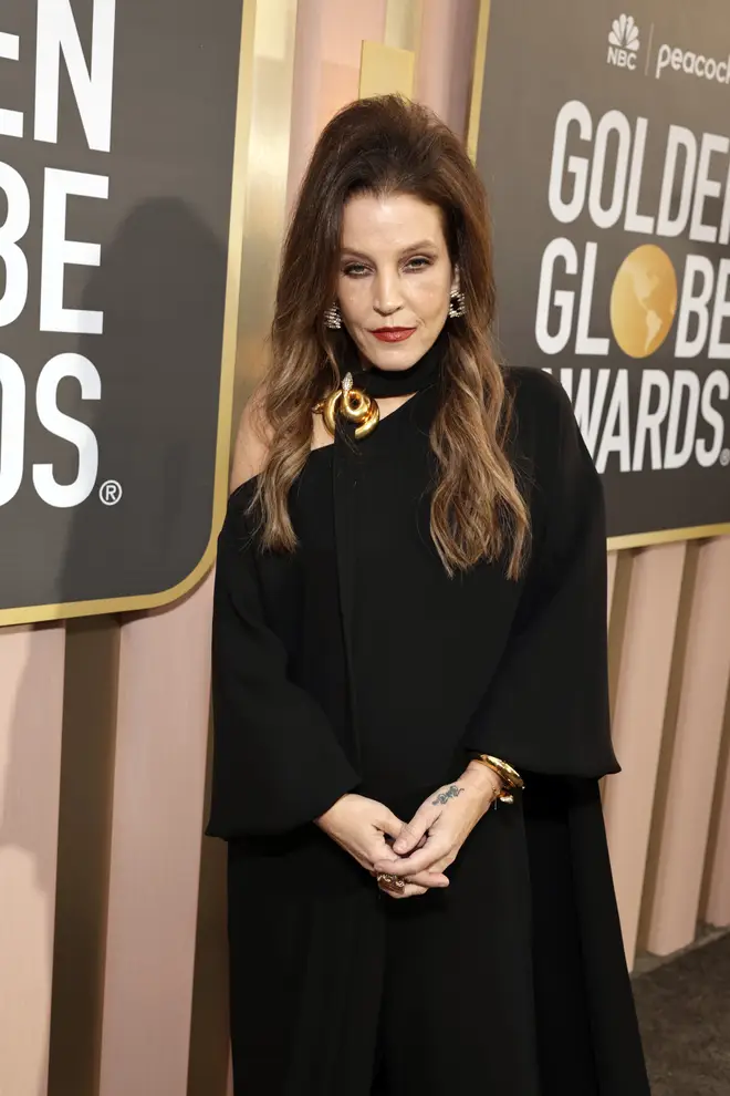 Lisa Marie Presley at the 2023 Golden Globes on 10th January