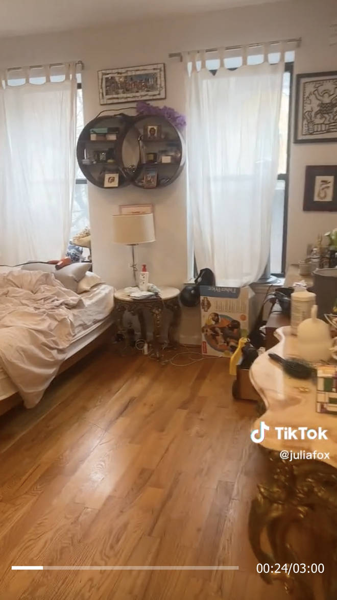 She showed fans her 2-bed New York apartment