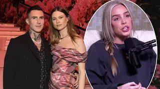 Behati Prinsloo responded to claims Adam Levine would join the Call Her Daddy podcast