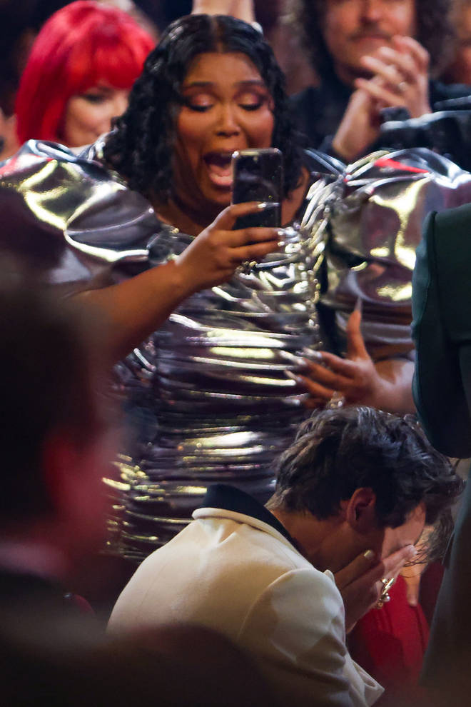 Lizzo's reaction to Harry Styles winning Album of the Year was iconic