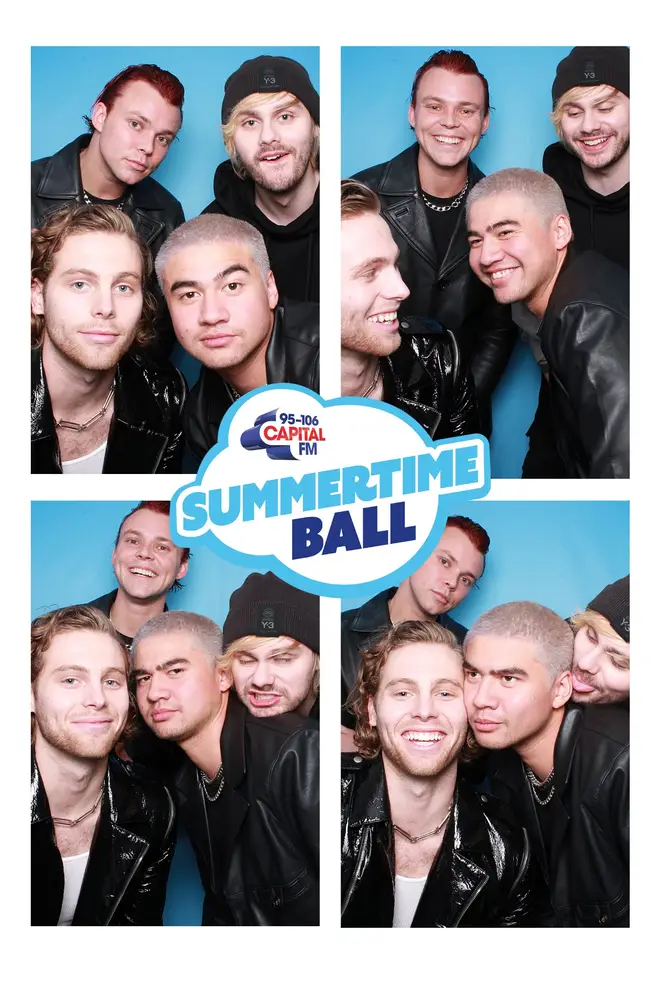 The 5SOS boys in our photobooth is dreamy