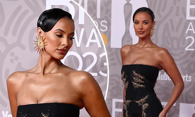 Maya Jama stunned on the BRITs red carpet