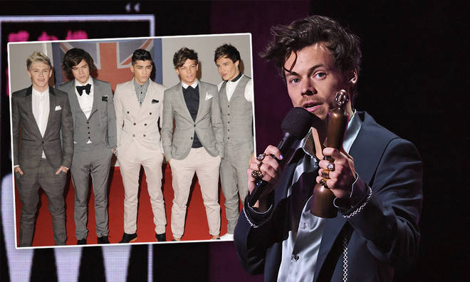 Harry Styles shouted out One Direction during his BRITs winning speech