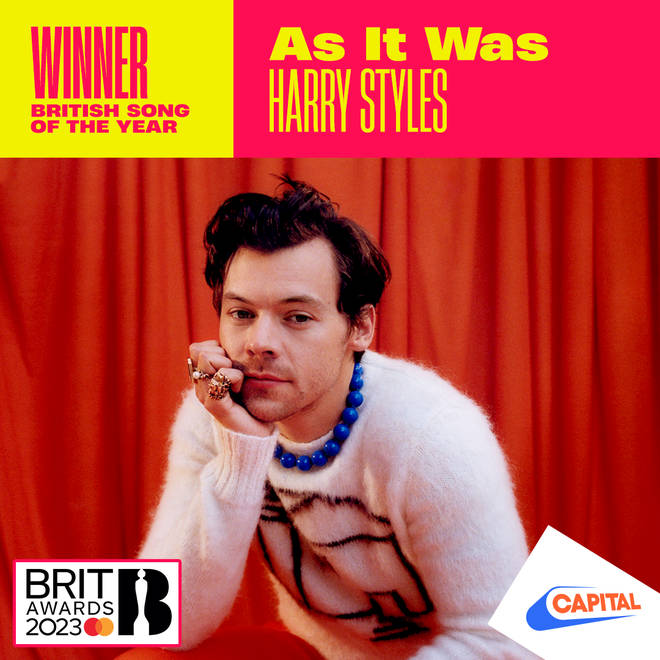 Harry Styles won Song of the Year with Mastercard supported by Capital