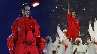 All the photos from Rihanna's Super Bowl performance