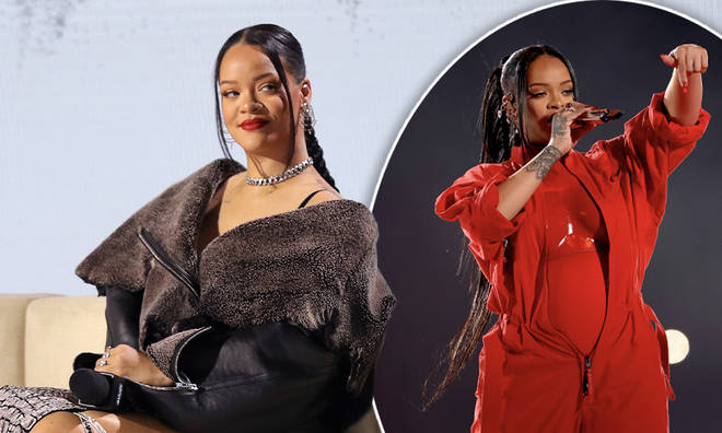 Rihanna dropped a huge hint about her pregnancy days before the Super Bowl
