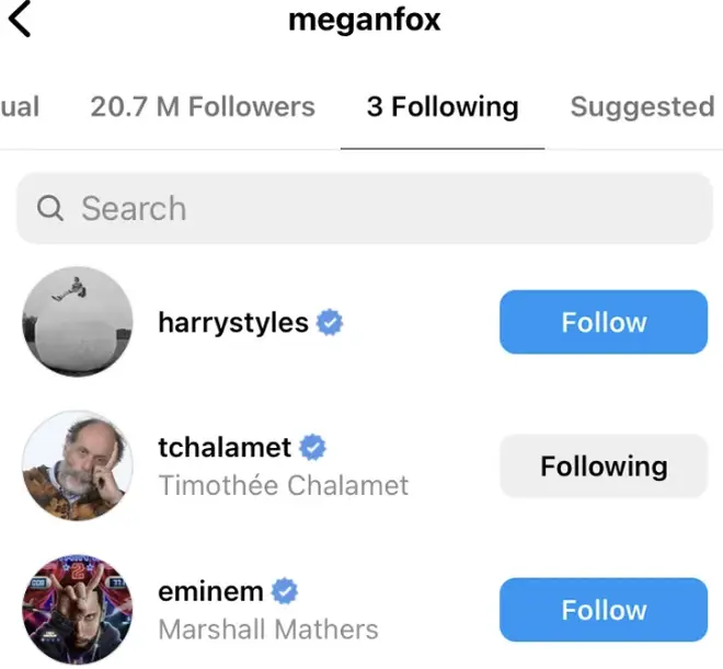 Megan Fox unfollowed MGK before deleting her Instagram