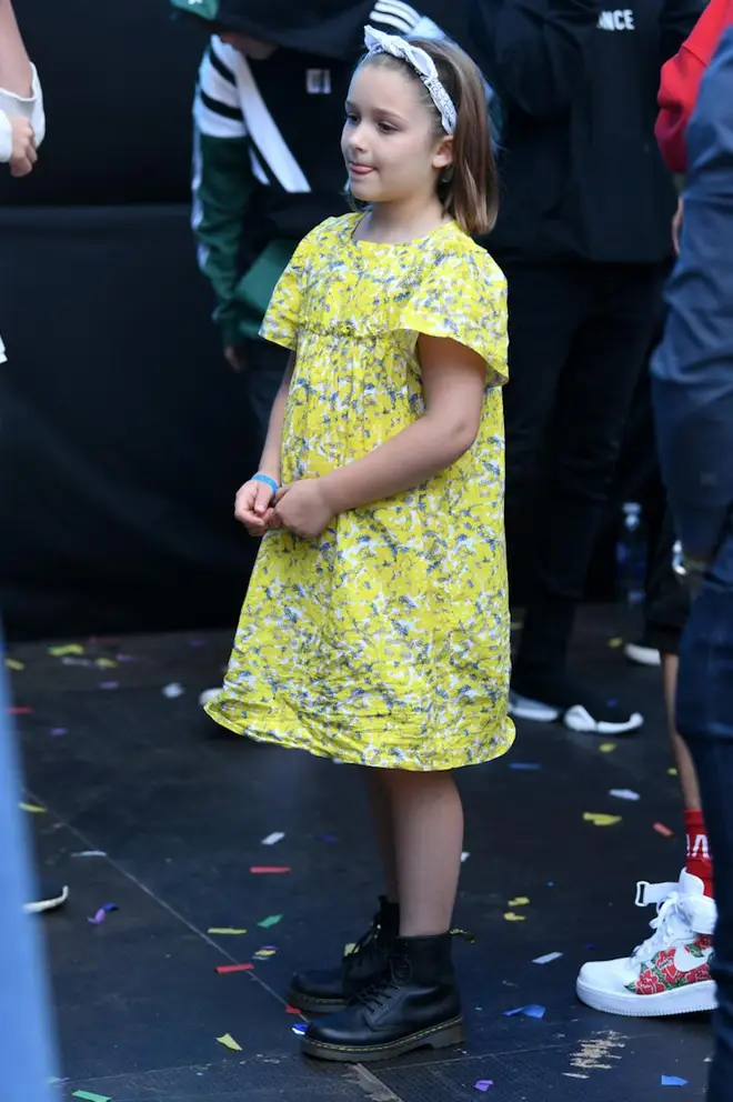 Harper Beckham in the crowd at Capital’s Summertime Ball 2019