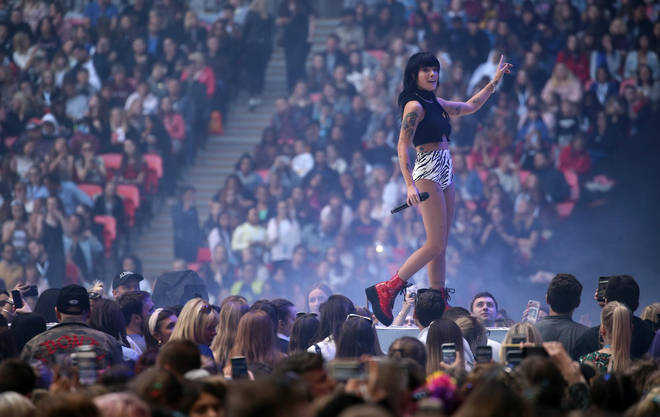 Halsey performing on stage at Capital’s Summertime Ball 2019