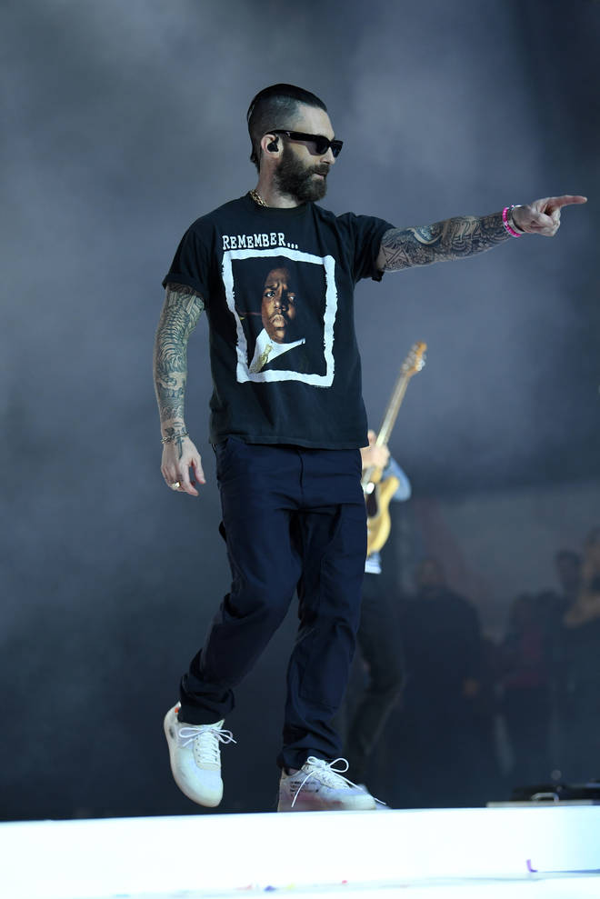 Maroon 5 performing on stage at Capital’s Summertime Ball 2019