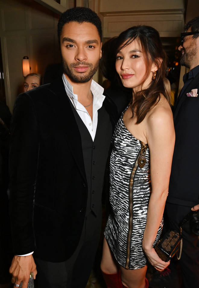 Rege-Jean Page and Gemma Chan posed together