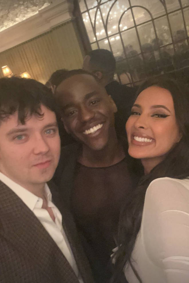 She partied with Sex Education's Ncuti Gatwa and Asa Butterfield