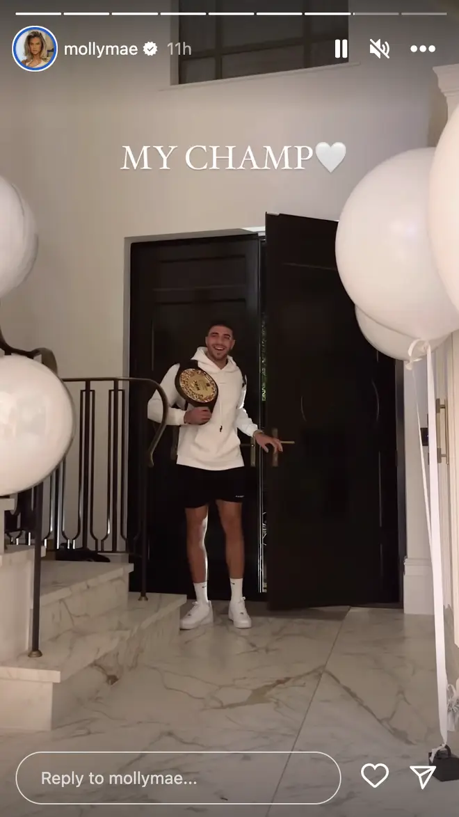 Molly-Mae threw Tommy Fury a 'welcome home' party