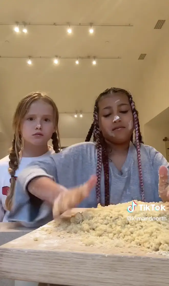 Gracie Teefey and North West made homemade pasta together