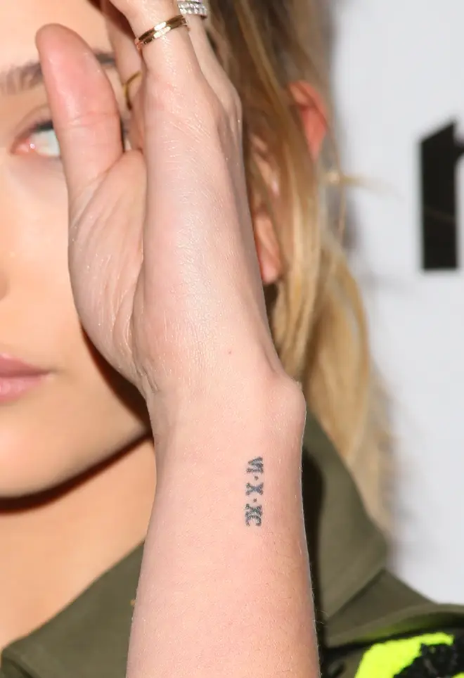 Haliey Bieber has Roman numerals on her wrist