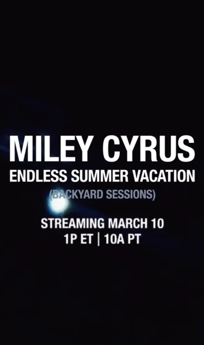 Miley Cyrus' Backyard Sessions is coming to Disney+ for a one-off special