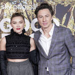 Florence Pugh posed for pictures with ex Zach Braff at the premiere for their new movie