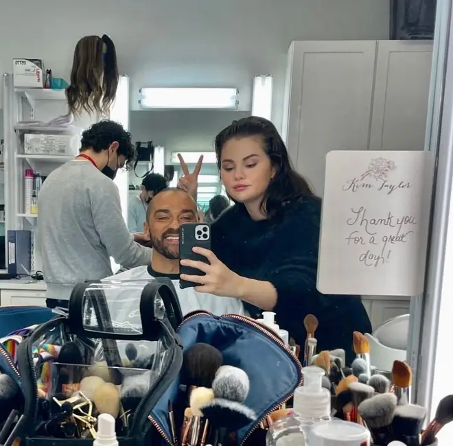 Selena shared snaps with Jesse Williams