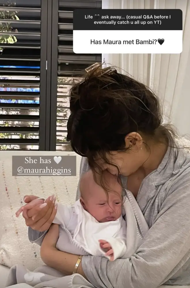 Molly-Mae Hague's baby Bambi has met her BFF Maura Higgins