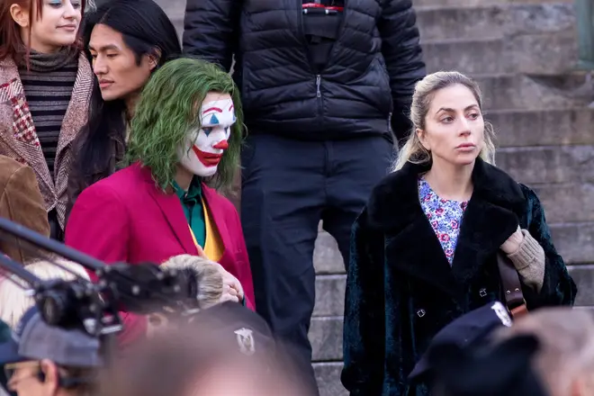 Lady Gaga is seen on the set of 'Joker: Folie a Deux'