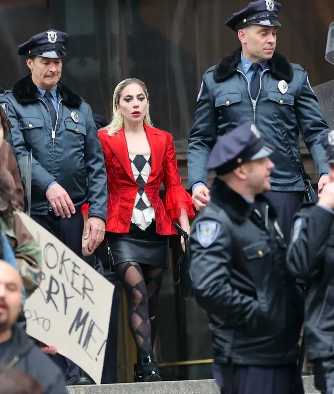 Lady Gaga looked incredible as Harley Quinn