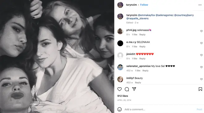 Taryn's old Instagram posts feature Selena and her friends