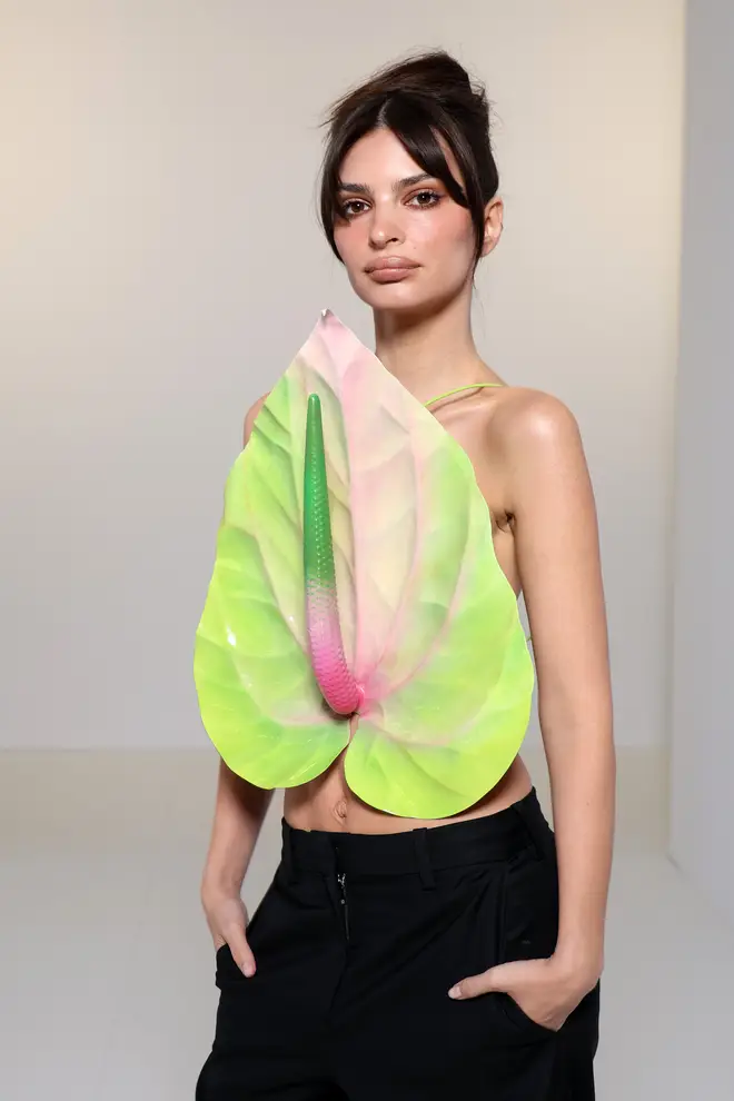 Realistic flower pieces have been seen in Spring fashion