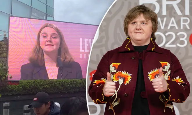 Lewis Capaldi's billboard was not what we were expecting...