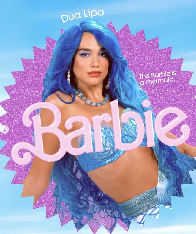 Dua Lipa as a mermaid in the new Barbie movie