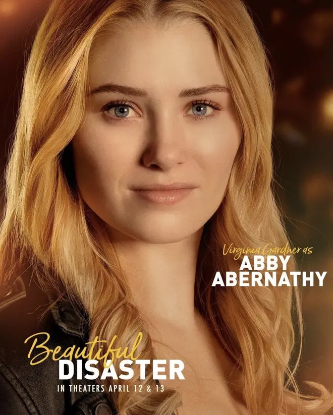Virginia Gardner plays Abby Abernathy in Beautiful Disaster