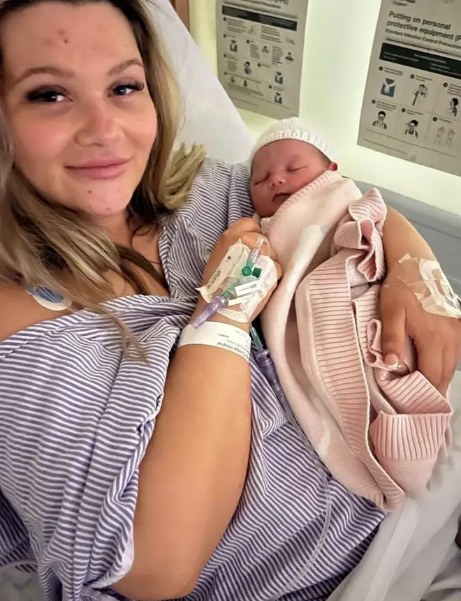 Shaughna Phillips welcomed her baby girl on April 4th