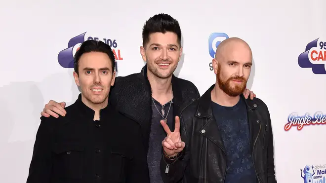 The Script on the Red Carpet at Capital's Jingle Bell Ball in 2014