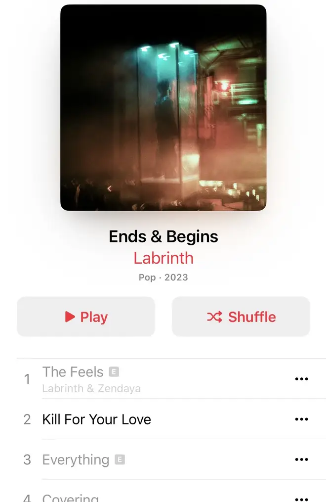 Apple Music shows the upcoming collaboration
