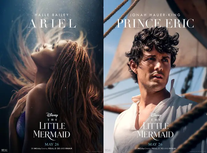Ariel and Prince Eric's character posters unveiled