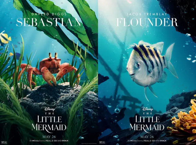 Sebastian and Flounder's character posters unveiled