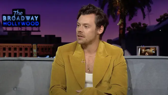 Harry Styles spoke about the band to James Corden