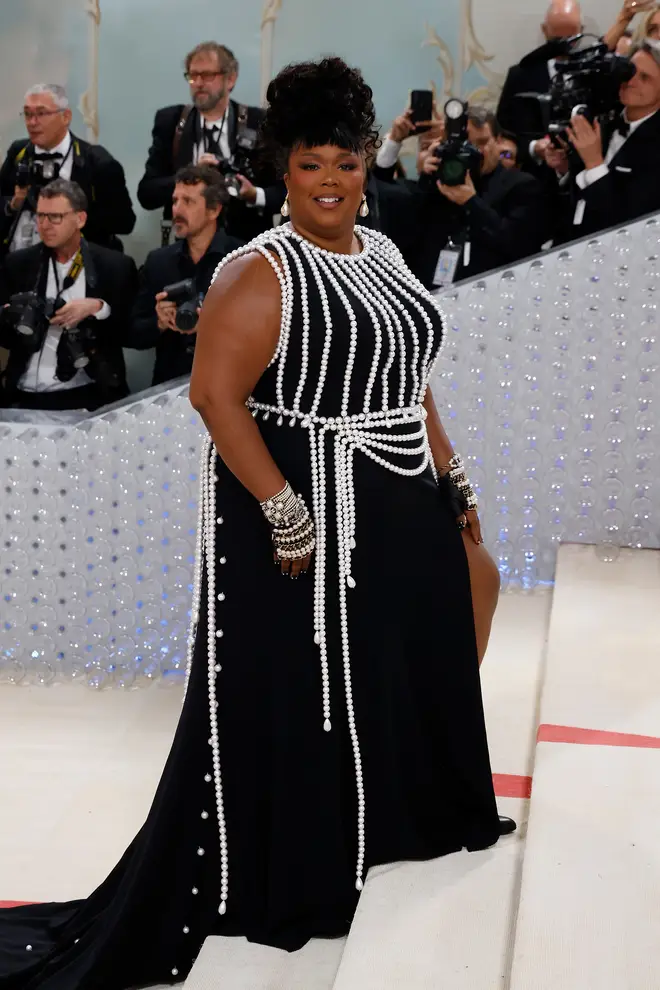 Lizzo attends 'Karl Lagerfeld: A Line Of Beauty'