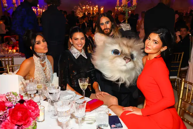 Kim Kardashian, Kendall Jenner, Jared Leto and Kylie Jenner at the Met Gala 2023