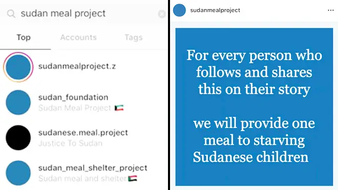 Blue for Sudan is being exploited by Instagram users to gain more followers
