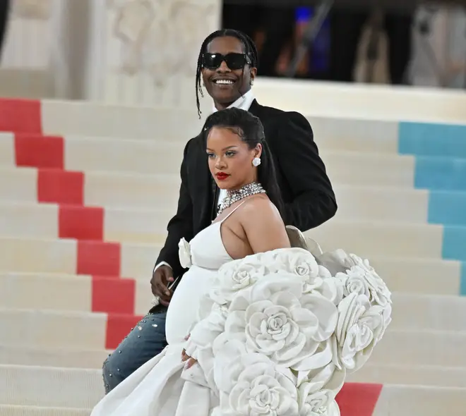 Rihanna and A$AP Rocky looked like a bride and groom at The Met