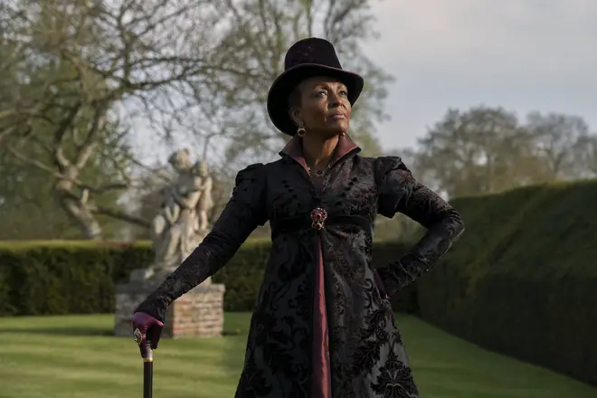 Adjoa Andoh plays Lady Agatha Danbury in Queen Charlotte