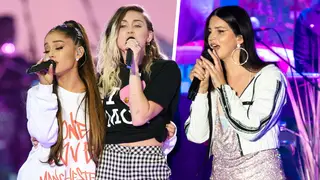 Ariana Grande has hinted at a collab with Miley Cyrus and Lana Del Rey