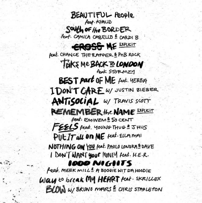 Ed Sheeran's 'No.6 Collaborations Project' will be released on 12 July