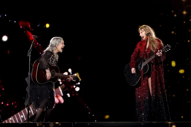 Taylor and Phoebe Bridgers performed 'Nothing New'