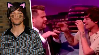 Louis Tomlinson pretended to be a cat with James Corden