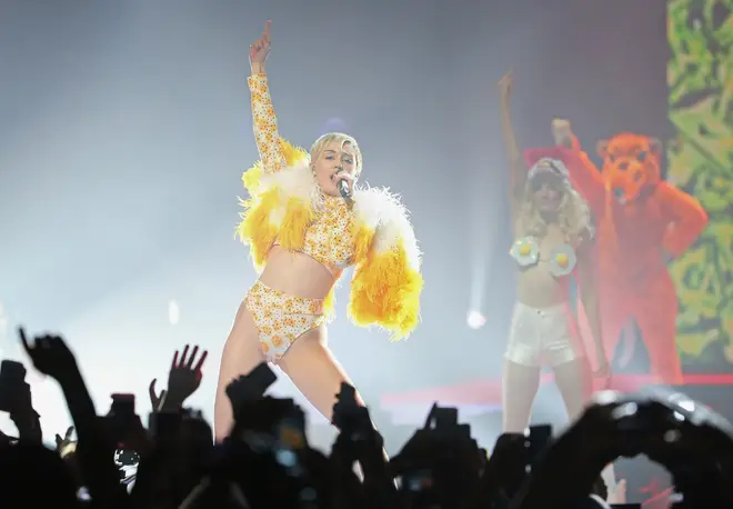 Miley Cyrus' last stadium world tour was in 2014