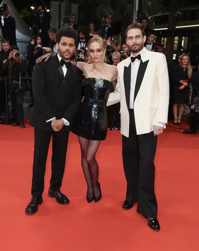 The Weeknd, Lily-Rose Depp and Sam Levinson attend Cannes
